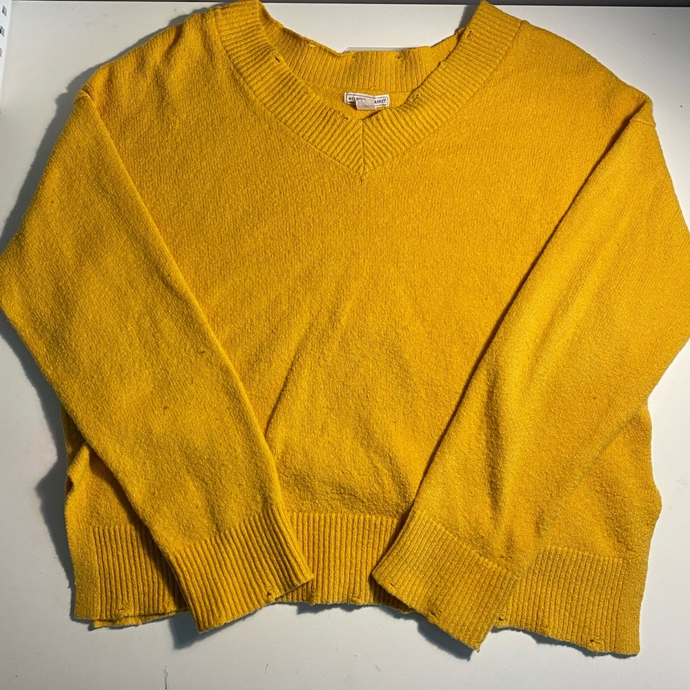Melrose and Market Yellow Sweater